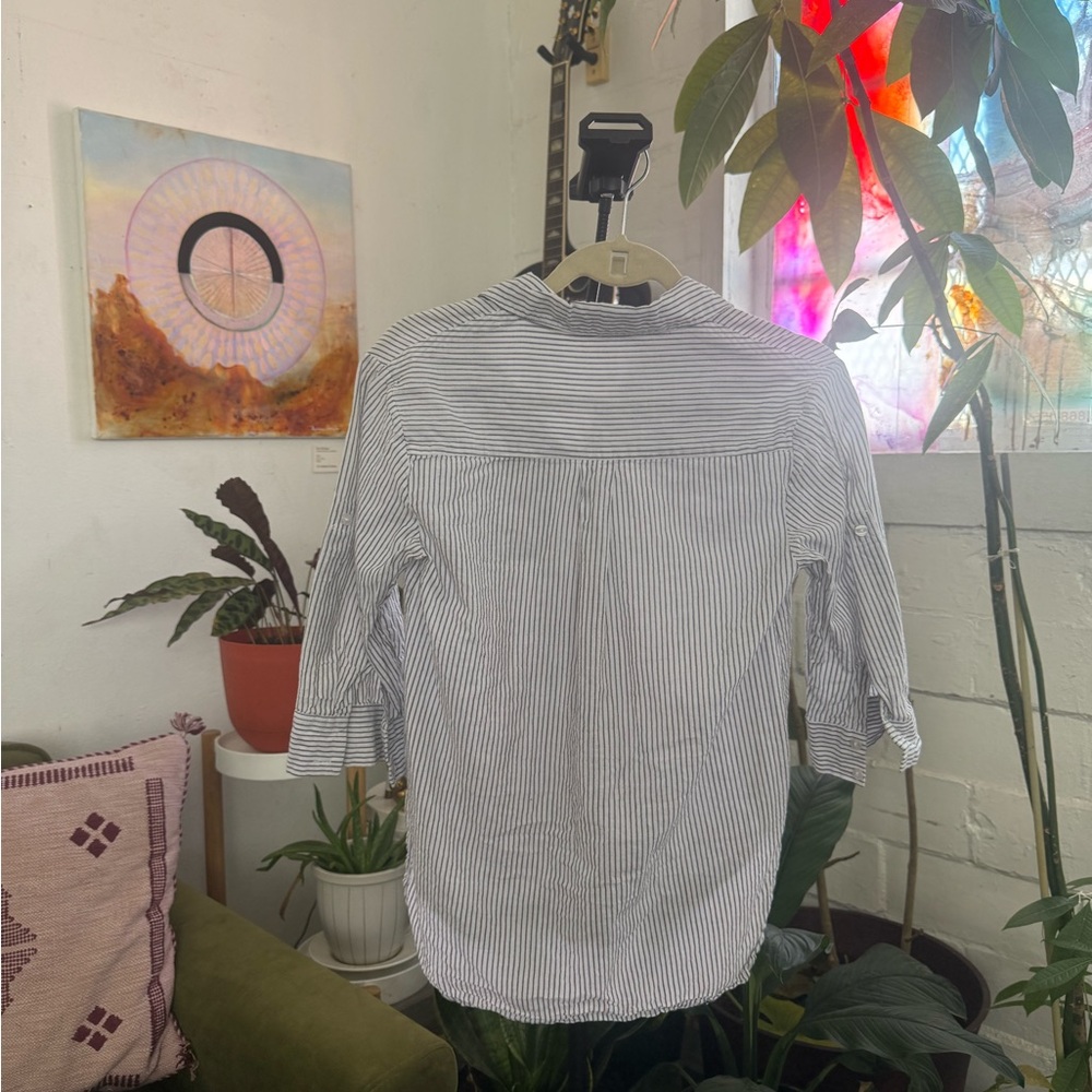 Women’s Pinstriped Button Down - Picture 2 of 2
